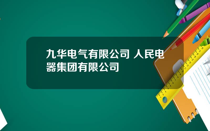 九华电气有限公司 人民电器集团有限公司